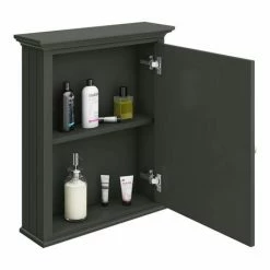 Old London Traditional Mirror Cabinet (650mm Wide - Charcoal) -Old London shop DAF604 d2 460