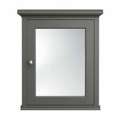 Old London Traditional Mirror Cabinet (650mm Wide - Charcoal) -Old London shop DAF604 detail1 460