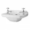 Old London - Richmond 515 X 300mm 2TH Cloakroom Basin - LDC829