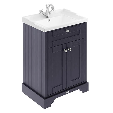 Old London 600mm 2-Door Cabinet & Basin - Twilight Blue Old London 600mm 2-Door Cabinet & Basin - Twilight Blue -Old London shop LOF303 P