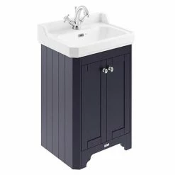 Old London 600mm Cabinet & Basin - Twilight Blue