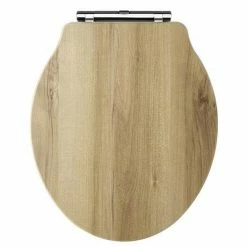 Old London - Natural Walnut Soft Close Toilet Seat (For Chancery Toilets) - NLS598