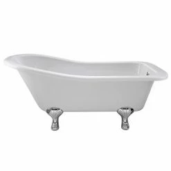 Old London - Brockley 1500 X 730 Slipper Freestanding Bath With Chrome Leg Set