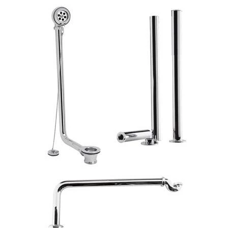 Old London - Chrome Traditional Roll Top Bath Pack - LDW002 1 Old London - Chrome Traditional Roll Top Bath Pack - LDW002
