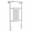 Old London - Chrome & White Tilbury Radiator - 965 X 540mm - LDR002
