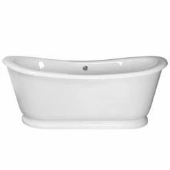 Old London Greenwich 1740 X 800mm Double Ended Slipper Freestanding Bath - LDB002 -Old London shop Old London Greenwich Double Ended Slipper Freestanding Bath with Skirt LDB002 d1 460