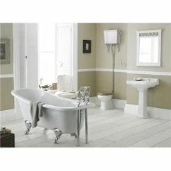 Old London Richmond High Level Bathroom Suite + Slipper Bath