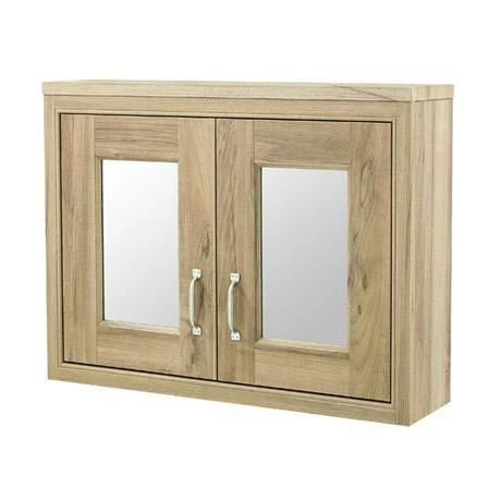 Old London - 800 Mirror Cabinet - Natural Walnut - NLV515 1 Old London - 800 Mirror Cabinet - Natural Walnut - NLV515